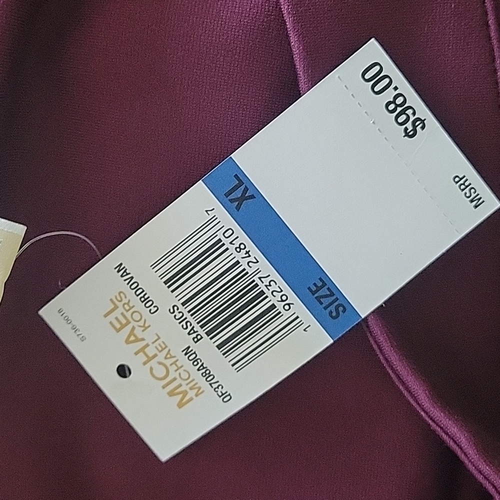 MICHAEL KORS MIXED MEDIA FLARE SKIRT XL PLUM - Picture 7 of 10